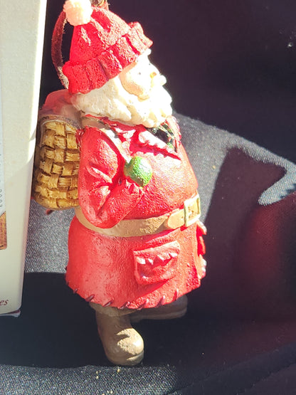 Vintage Hallmark Keepsake Ornanent Kris Kringle backpack 2004