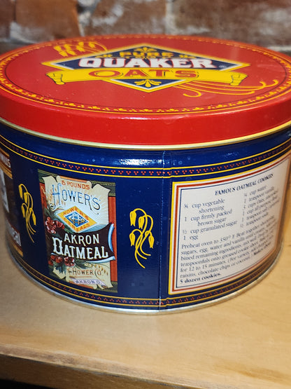Vintage Quaker Oats Limited Edition 1983 Tin Includes Recipe Card NO CONTENTS ti30