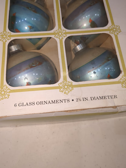 BO3 box of Noelle sledding glass ornaments