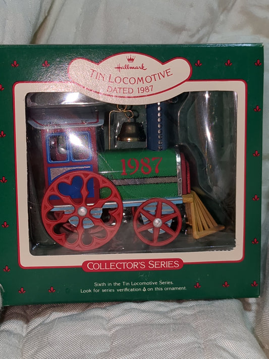 Vintage 1987 Hallmark tin locomotive series train #6 HH298