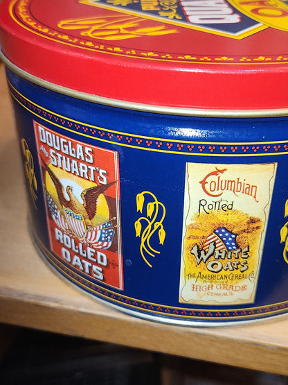 Vintage Quaker Oats Limited Edition 1983 Tin Includes Recipe Card NO CONTENTS ti30