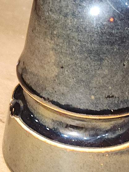 Vintage Unique Green Brown Glaze Beehive Porcelain ins10