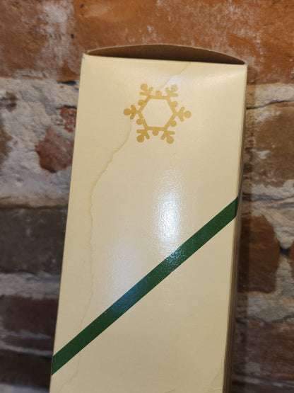 Vintage Rauch Hand Blown Mercury Glass Tree Topper White Gold Glass with Box Box tt11