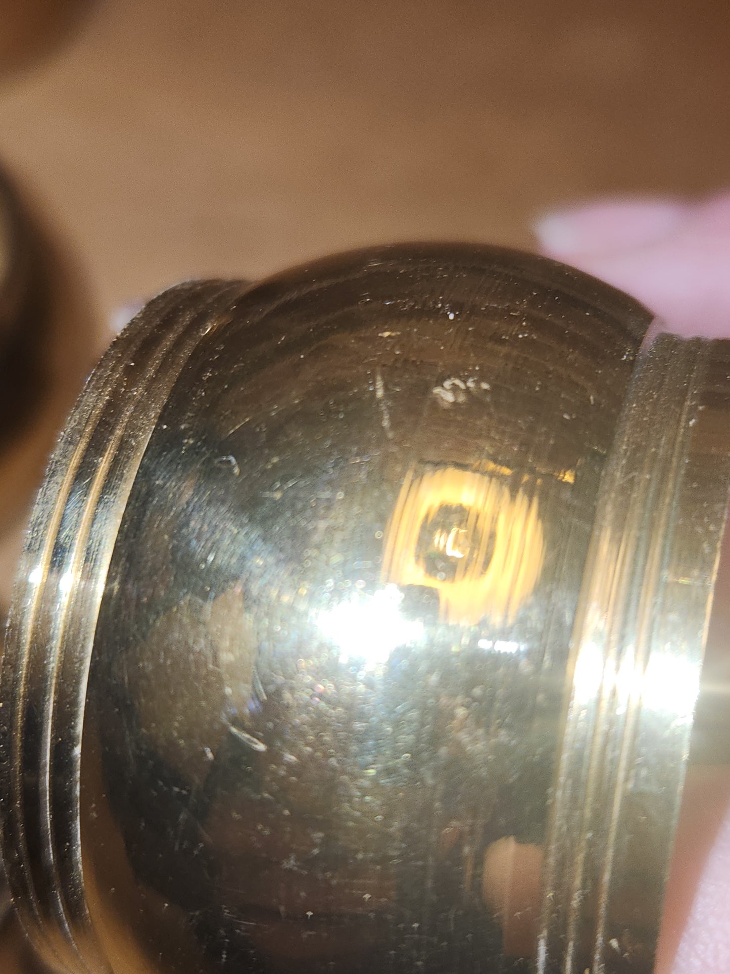 Vintage Brass Napkin Rings Smooth Set of 6 br01