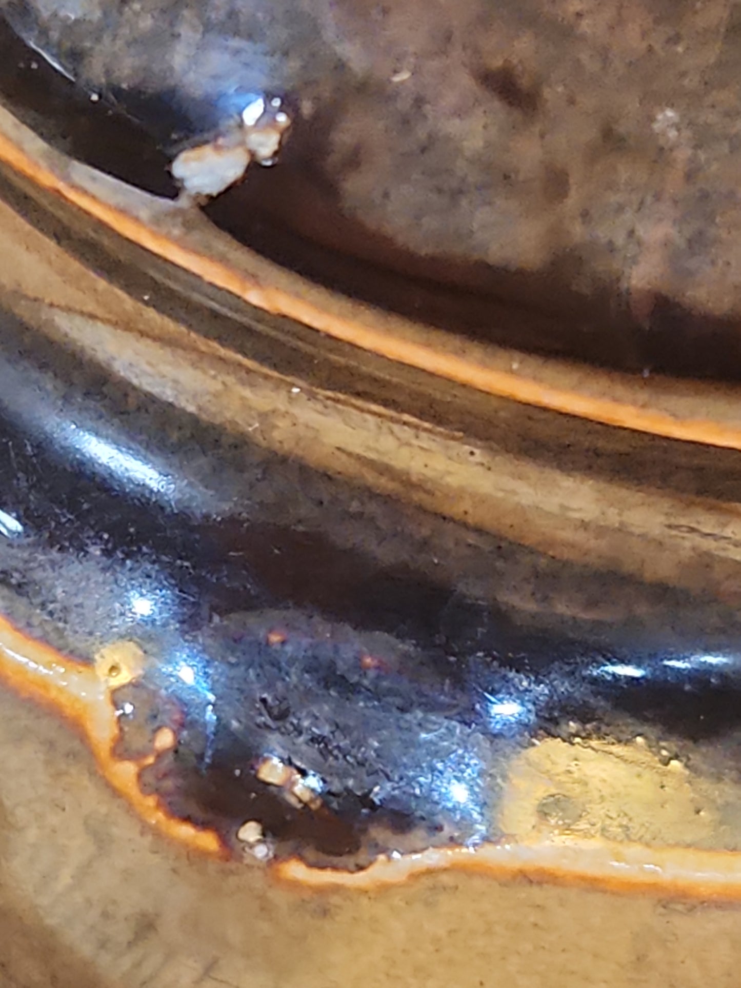 Vintage Unique Green Brown Glaze Beehive Porcelain ins10