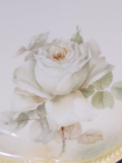 Antique Koenigszelt Silesia handled serving platter or plate. Germany pl77