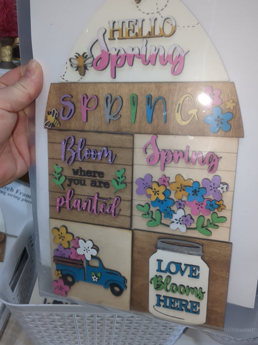 Spring kit for interchangeable arch or rectangle frame.