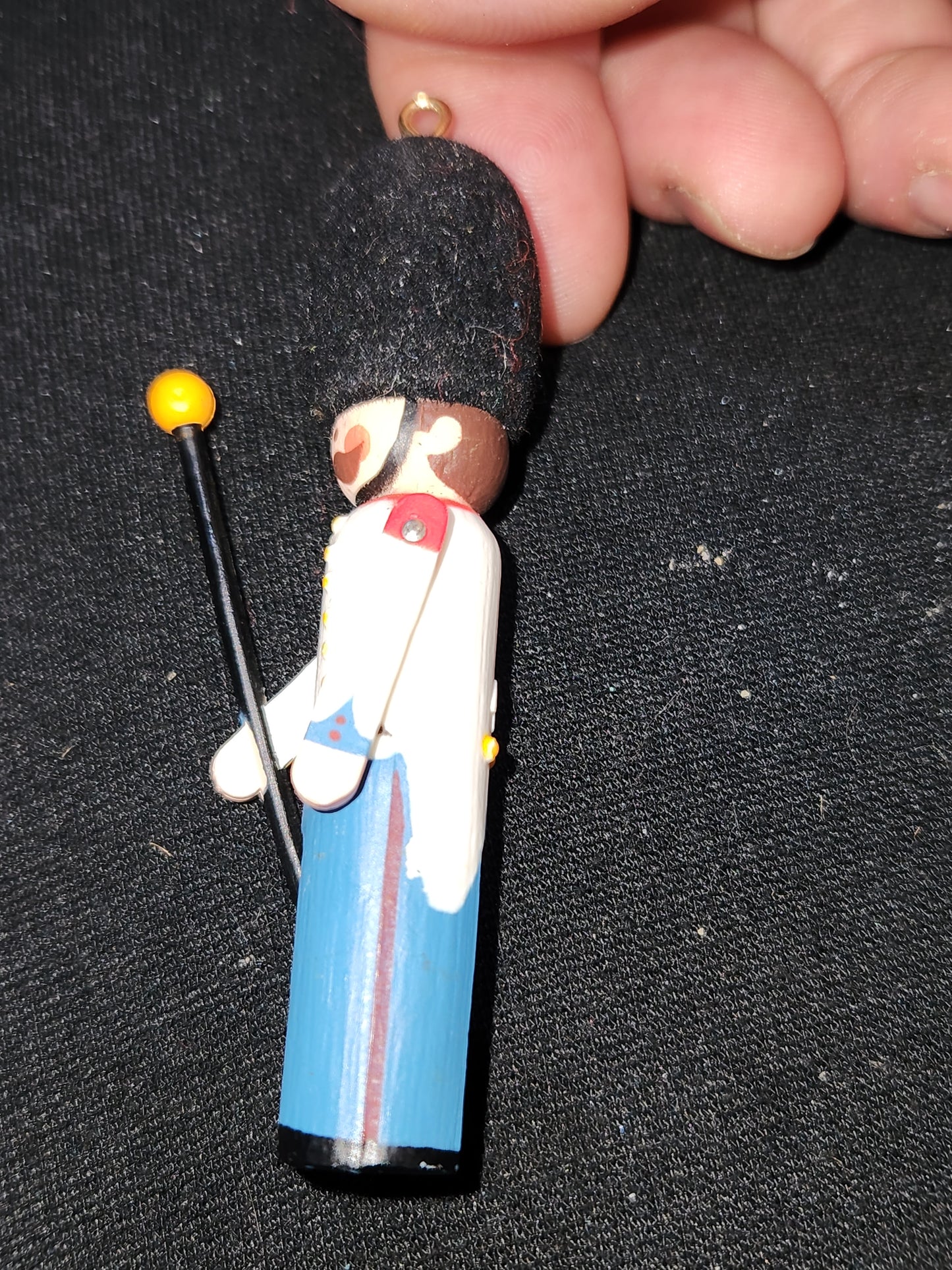 Hallmark Keepsake Ornament 1982 miniature Clothespin Soldier England Queen's Royal Guard ornament 1st in Series hos1