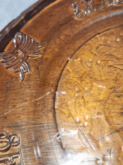 Vintage Anchor Hocking Wreath Platter Design ah7
