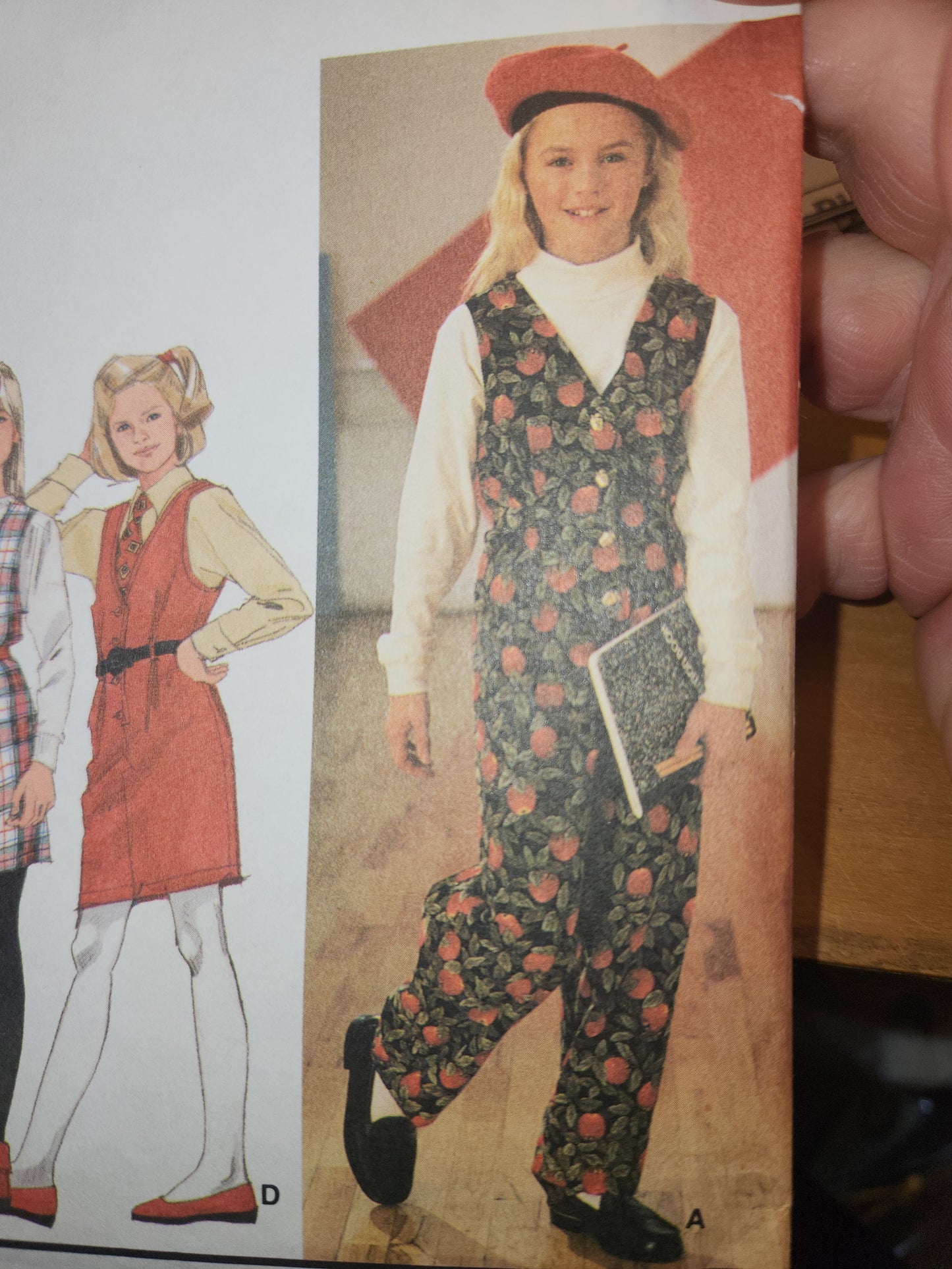 Vintage Simplicity 8631 Size AA 7-14 Girls' Jumpsuit Jumper Sewing Pattern Uncut sp2