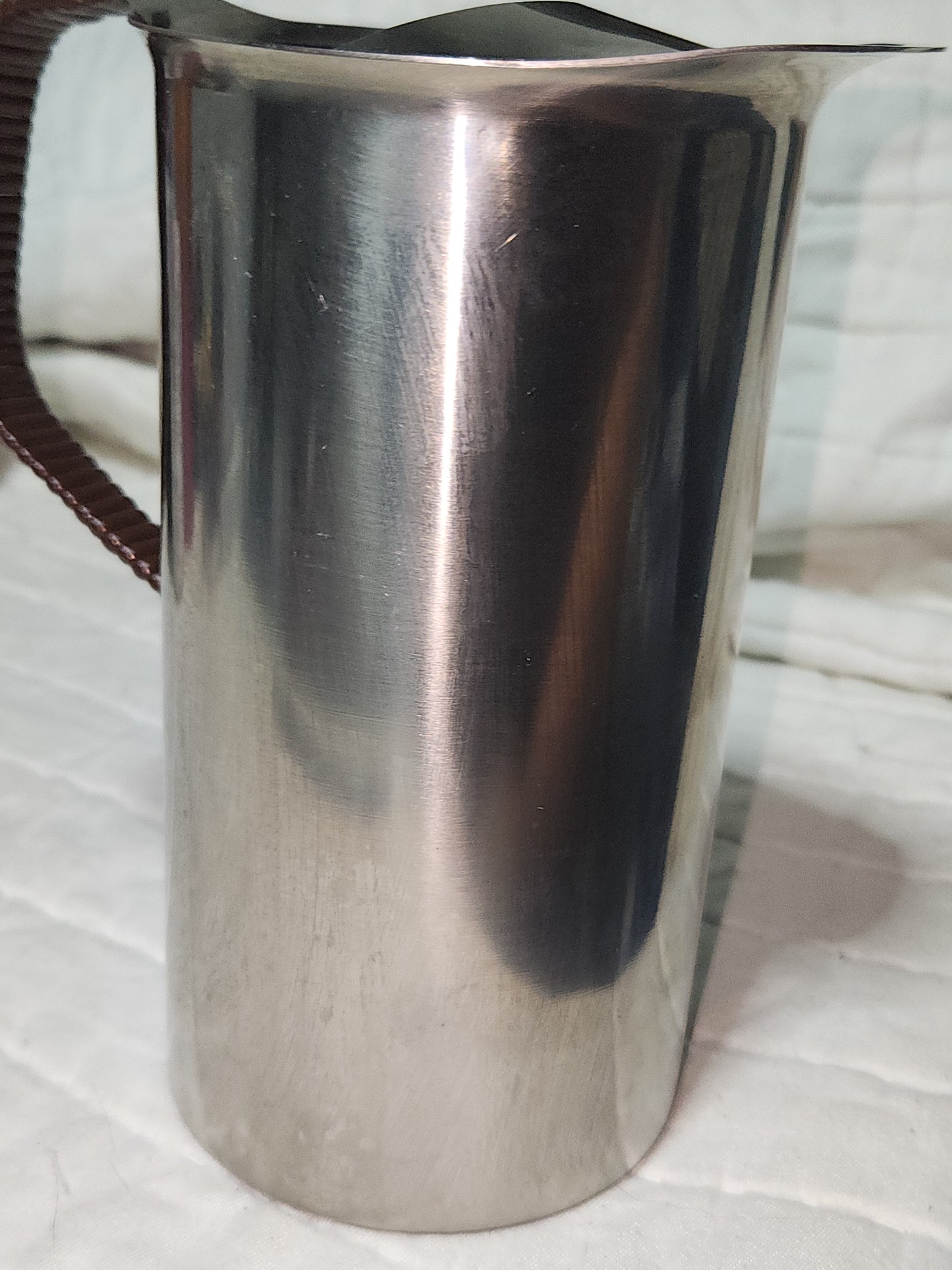 Vintage Stainless Steel Water Pitcher made in Denmark 18-8 ss633
