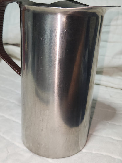 Vintage Stainless Steel Water Pitcher made in Denmark 18-8 ss633