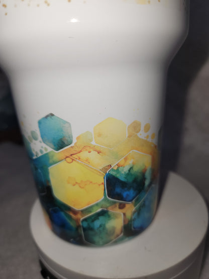 40 Oz Insulated Stainless Steel Tumbler watercolor bee happy, bee kind, bee sweet tb3