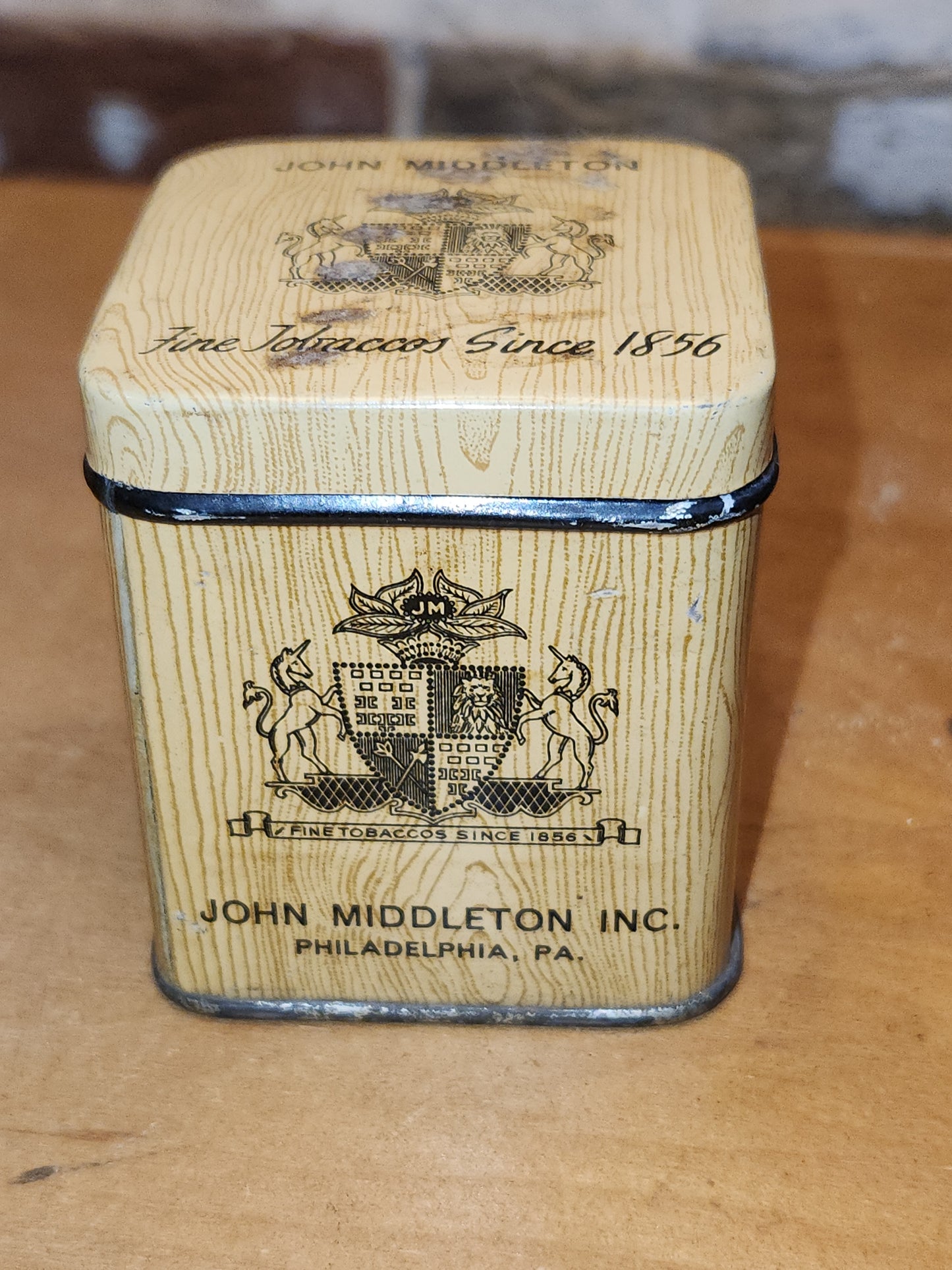 Vintage John Middleton Tobacco Tins Walnut, Regimental, Philadelphia, Bin 56 NO CONTENTS tt56