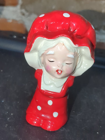 Vintage Inarco polka dot pair girl and boy made in Japan ina76