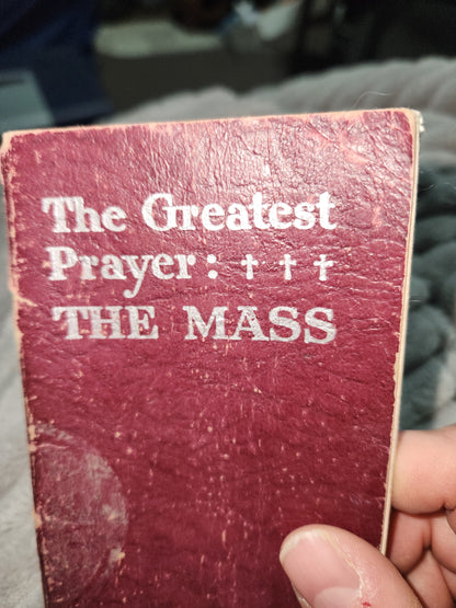 Vintage Softcover Booklet The Greatest Prayer the Mass Bruce Publishing 1934 AS IS ab99