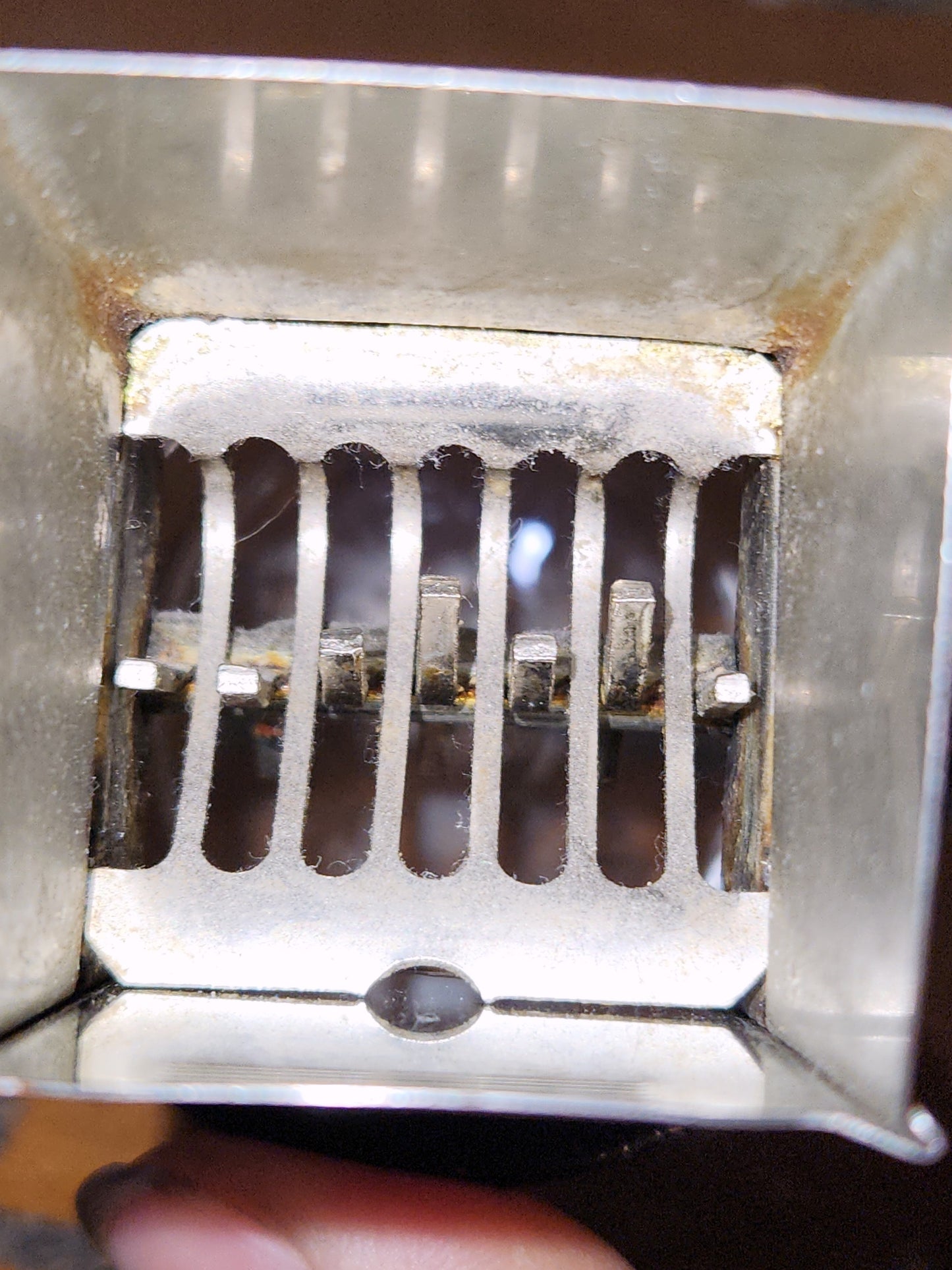 Vintage Androck Nut Spice Grinder with Glass Jar & Snowflake Design #49