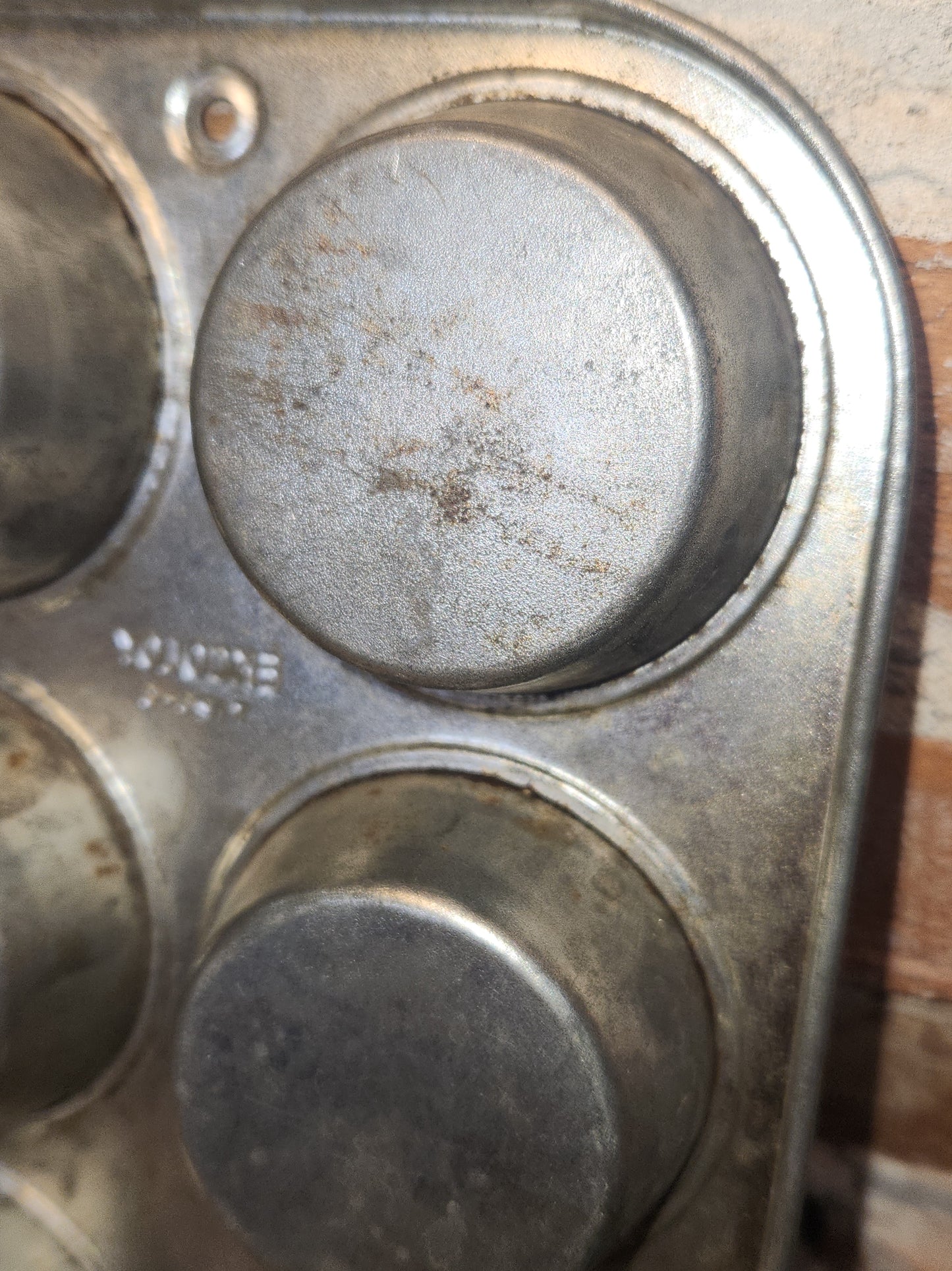 Vintage Silver Beauty Ekcoloy T124-9 9 Cup Muffin Tin kit91