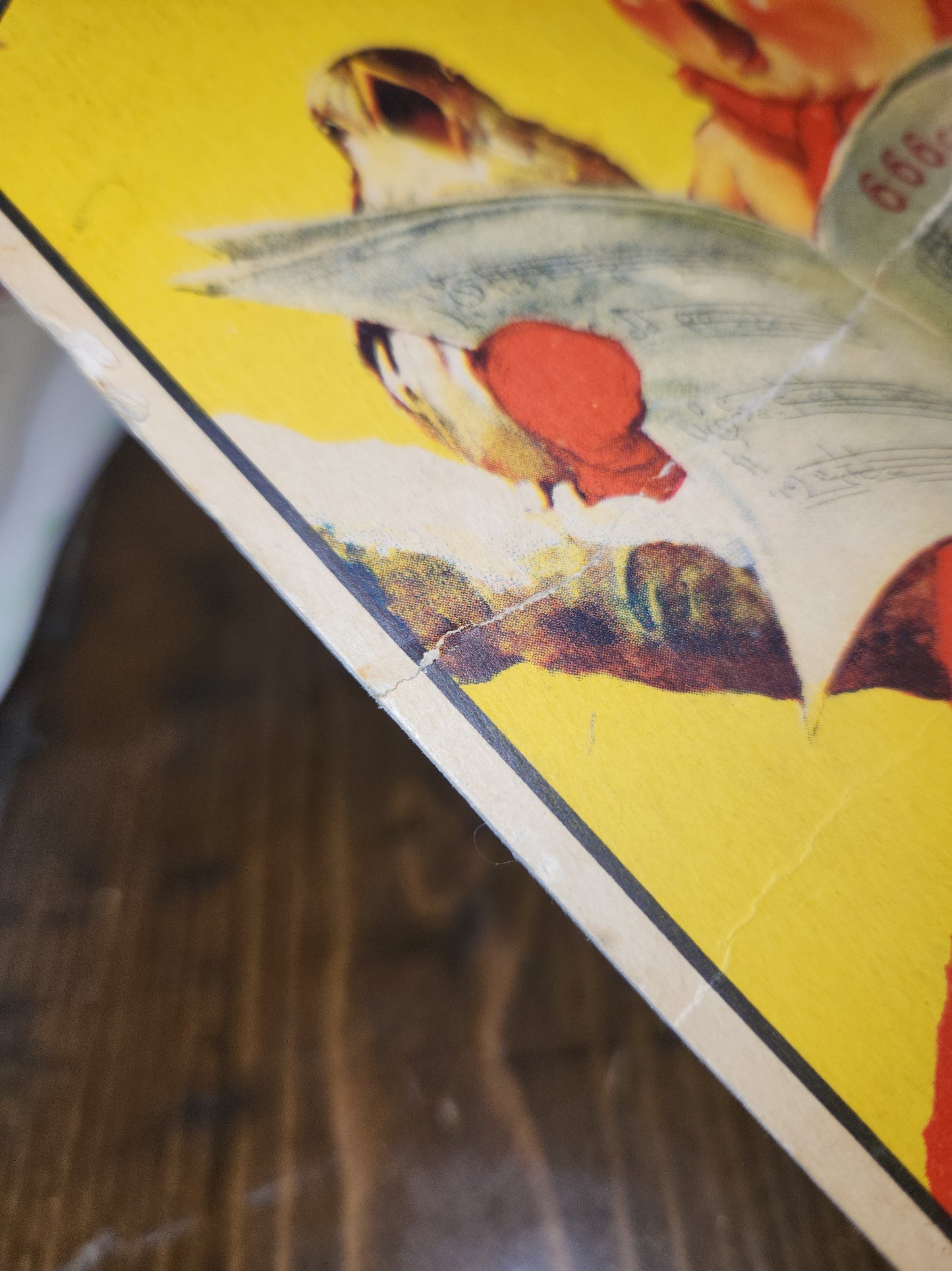 Vintage 666 Quartette Advertising Fan Medicine Liquid Salve Tablets Nose Drops Birds Baby AS IS af2