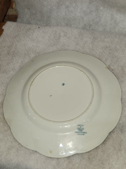 Johnson Brothers China Regis teal blue Dinner Plate 9 3/4" pl65