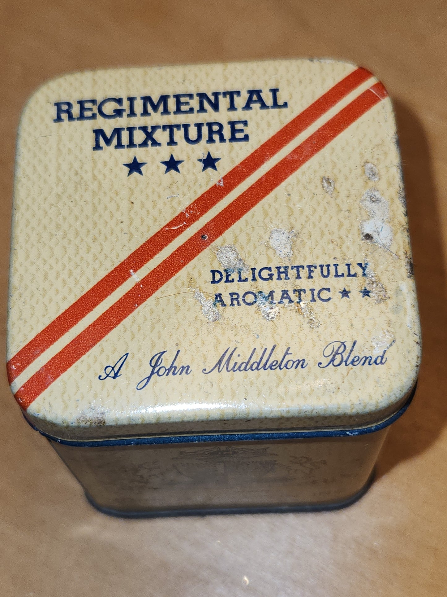 Vintage John Middleton Tobacco Tins Walnut, Regimental, Philadelphia, Bin 56 NO CONTENTS tt56
