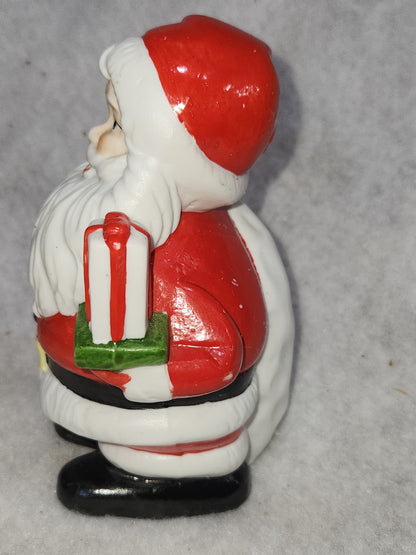 Vintage Enesco Japan Ceramic Santa Claus Coin Bank cb76