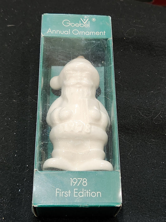 Goebel Santa Annual Ornament - 1978 First Edition New in Box. Og1