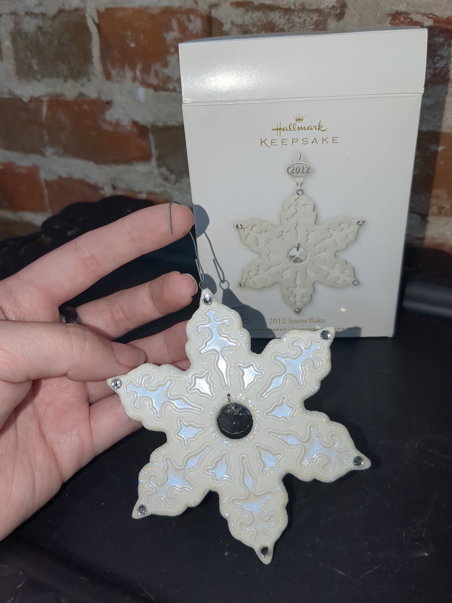 Hallmark Keepsake Ornament 2012 Porcelain Snowflake NIB ho8778