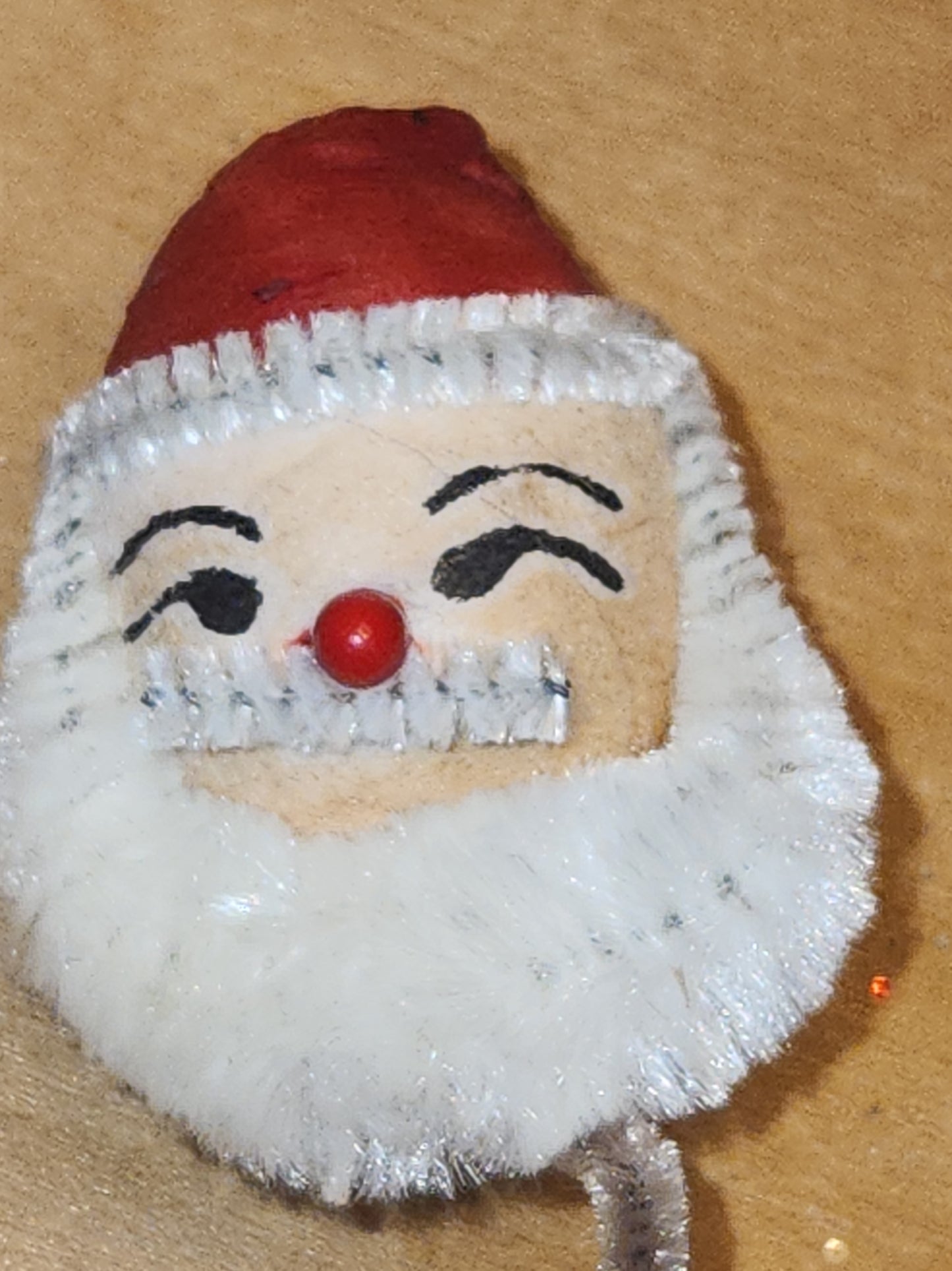 Vintage Santa Claus Pipe Cleaner Head Japan sc65