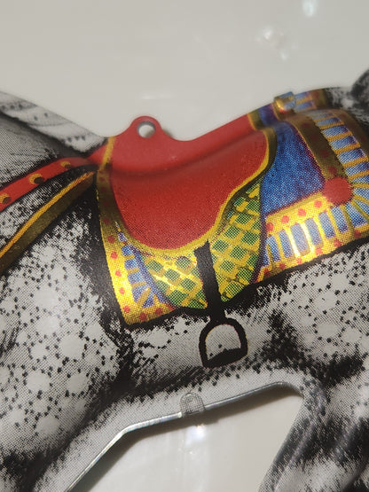 Vintage Hallmark Keepsake Ornanent Tin Rocking Horse 1983