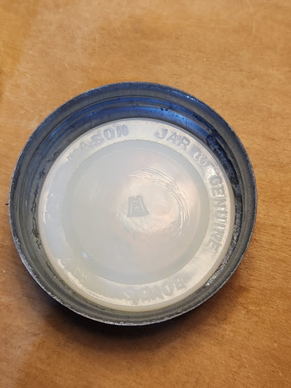 Vontage Atlas Strong Shoulder Mason Clear Glass Pint Jar with Atlas Zinc Lid jar99