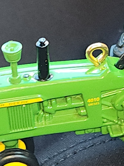 Hallmark Keepsake Ornament John Deere Model 4010 Tractor Die-Cast Metal 2004 minature