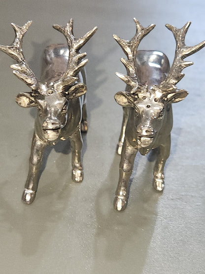 Vagabond Pewter deer salt and pepper set reindeer elk deer sps13
