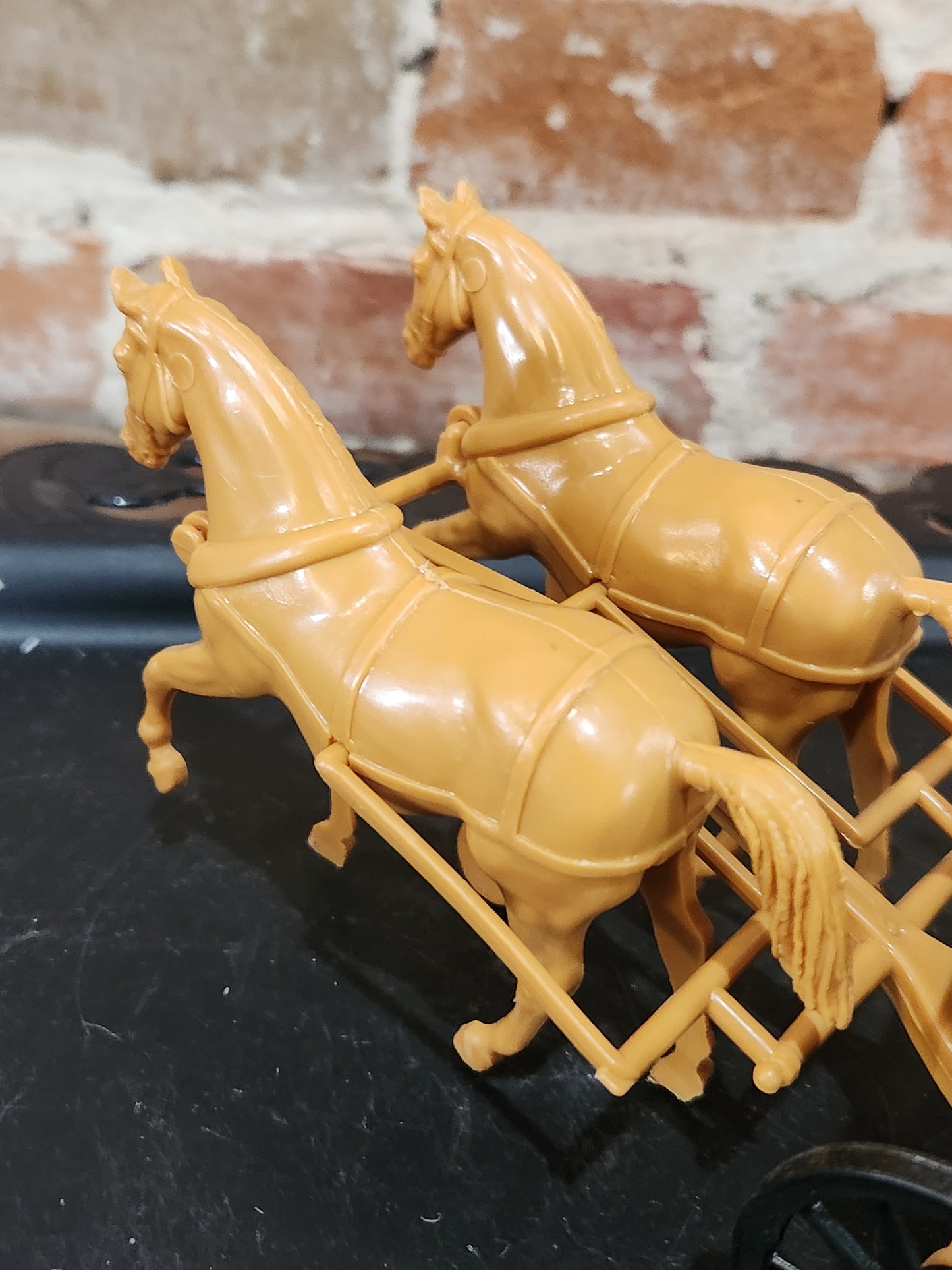 Processed Plastic Company Western Buckboard Farm Wagon and Team car65