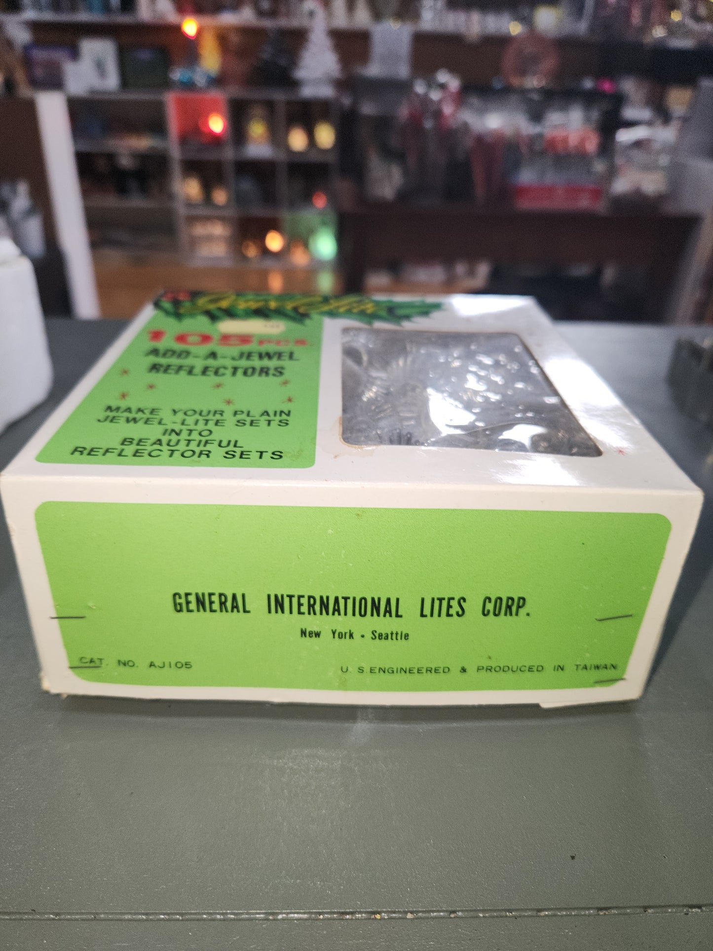 Vintage Jewel-Lite Add-A-Jewel Clear Plastic Reflectors for Christmas String Lights