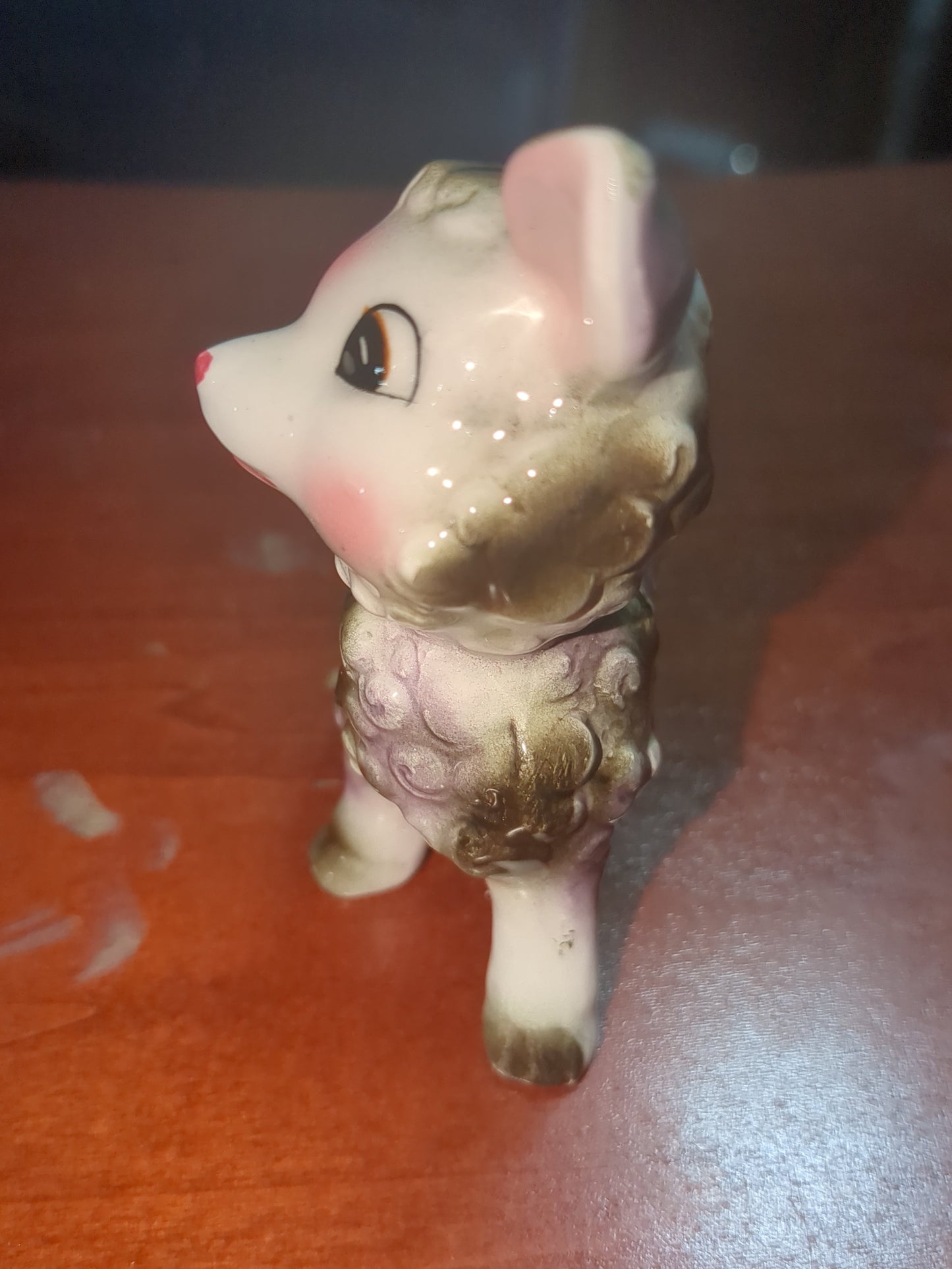 Hand painted porcelain Sheep lamb made in Japan fig2