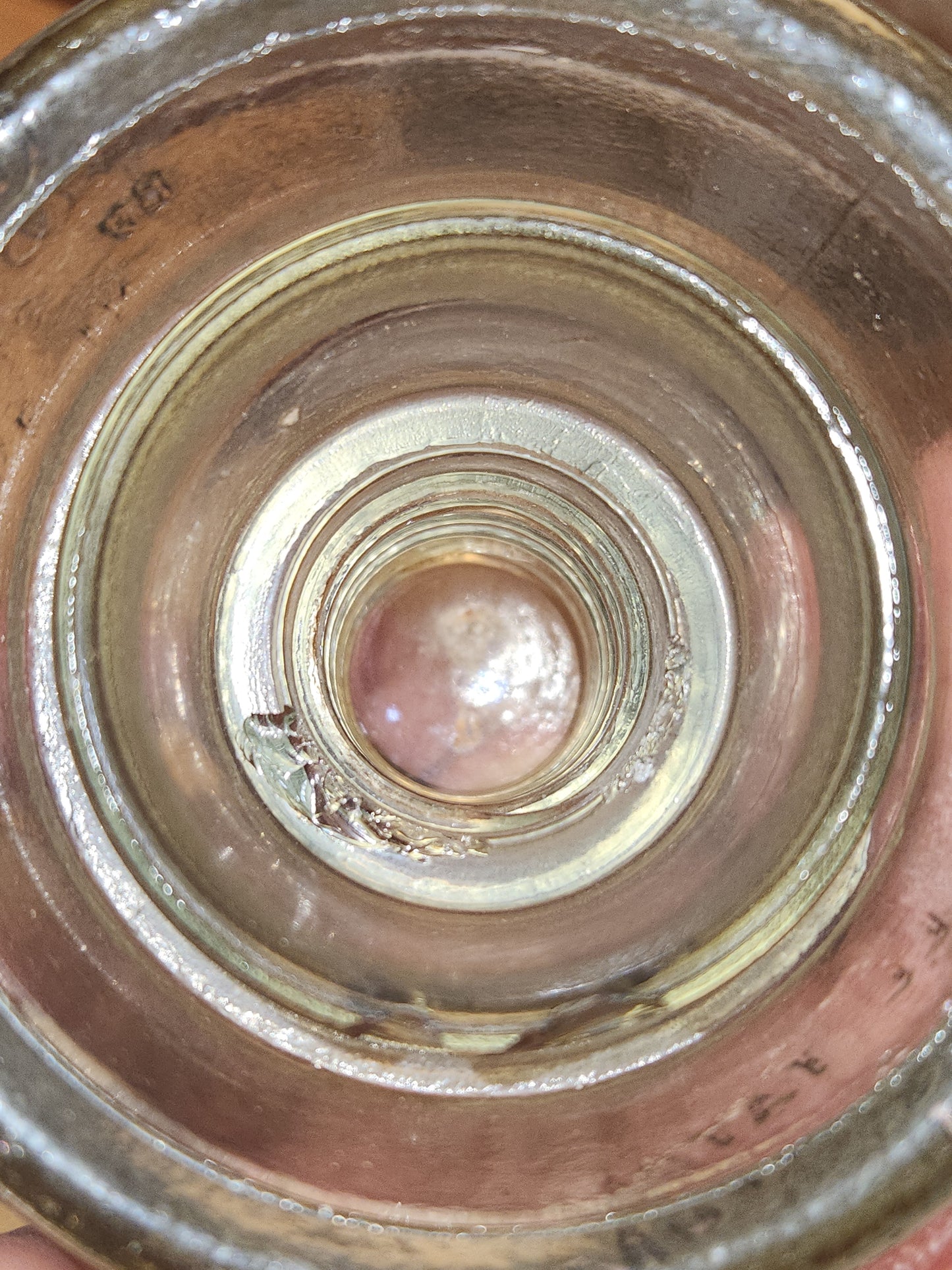 Vintage Whitall Tatum #4 Clear Glass Insulator wh8