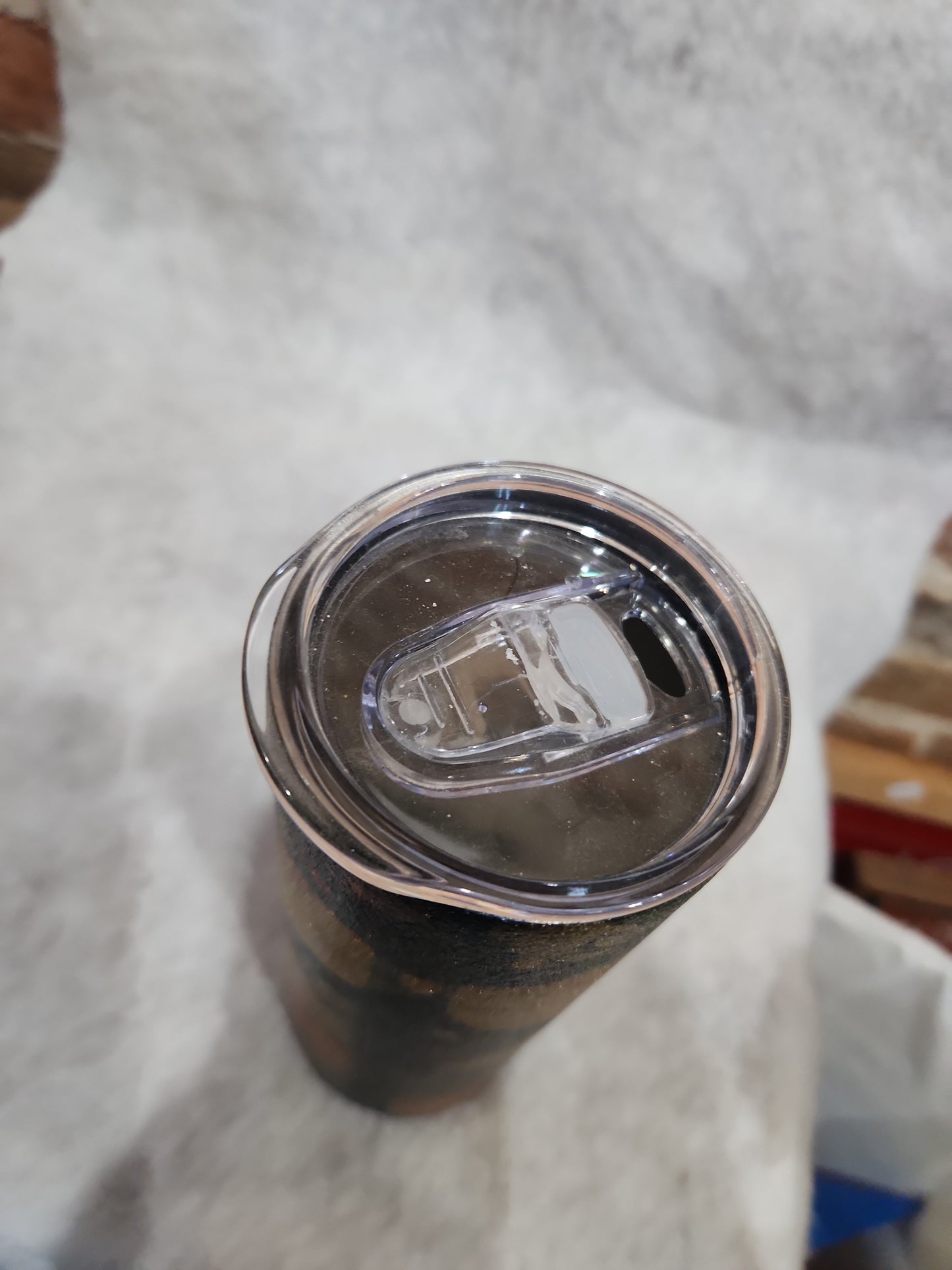 20 Oz Stainless Steel Insulated Glitter Dragonfly Tumbler 20df