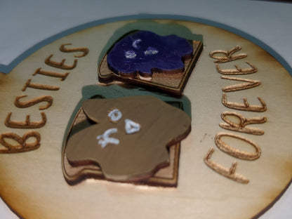 Ornament or car charm Besties Foreve