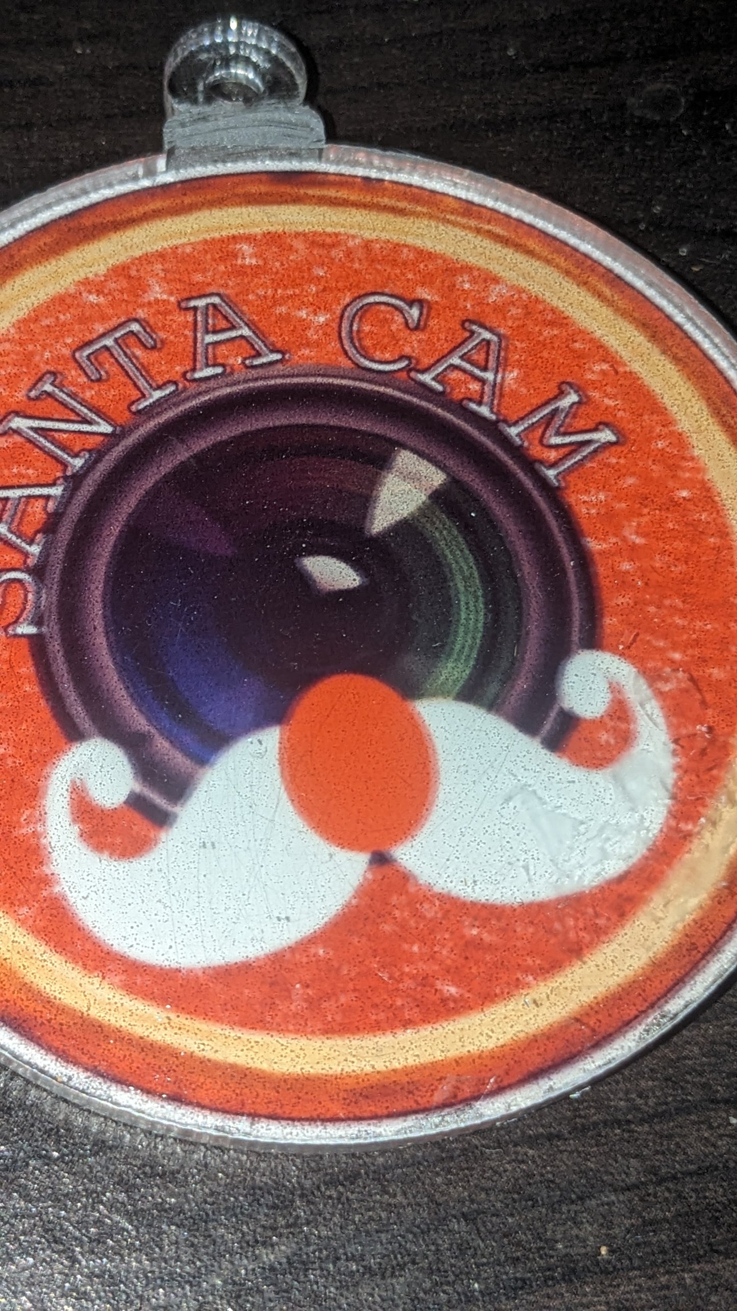 Santa Camera Ornament