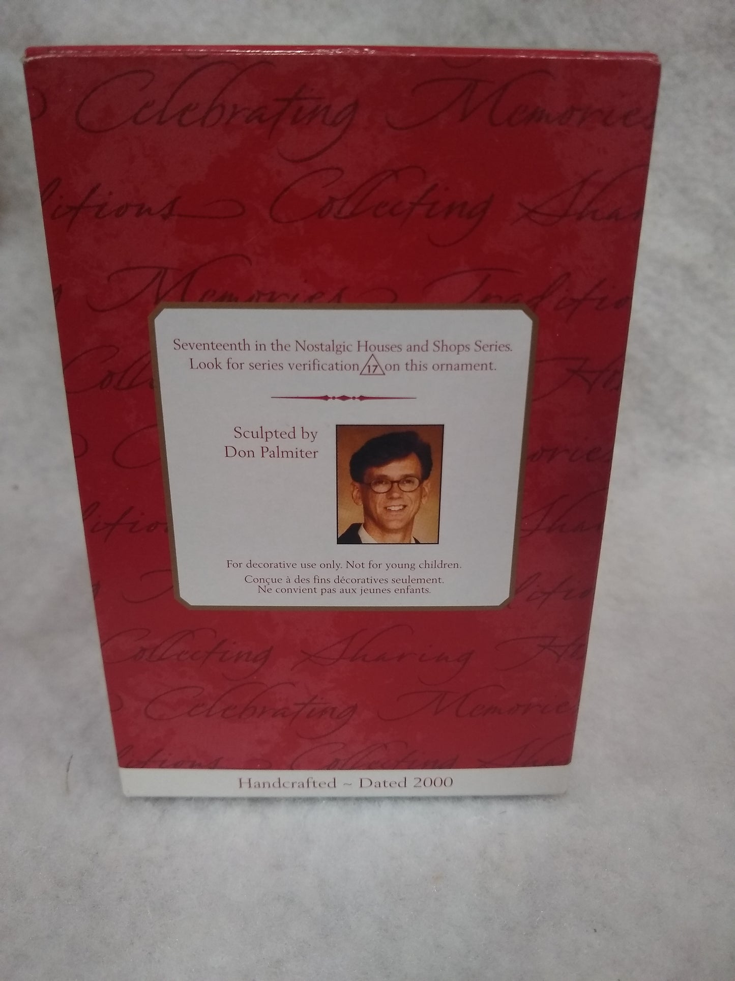 Schoolhouse Ornament Hallmark Nostalgic Houses and shops hh2000