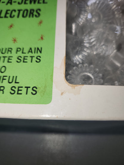 Vintage Jewel-Lite Add-A-Jewel Clear Plastic Reflectors for Christmas String Lights