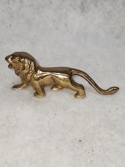 Vintage Solid Brass Lion roaring br110