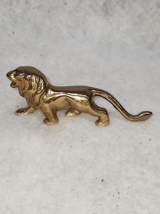 Vintage Solid Brass Lion roaring br110