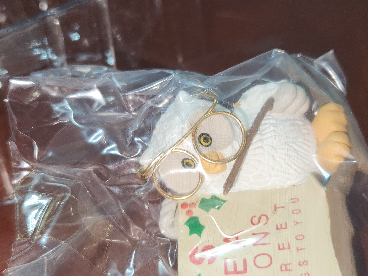 Vintage Hallmark Keepsake Ornament “Owliday” Wish Unopened 1987 miniature