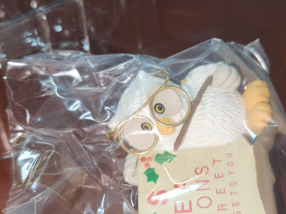 Vintage Hallmark Keepsake Ornament “Owliday” Wish Unopened 1987 miniature