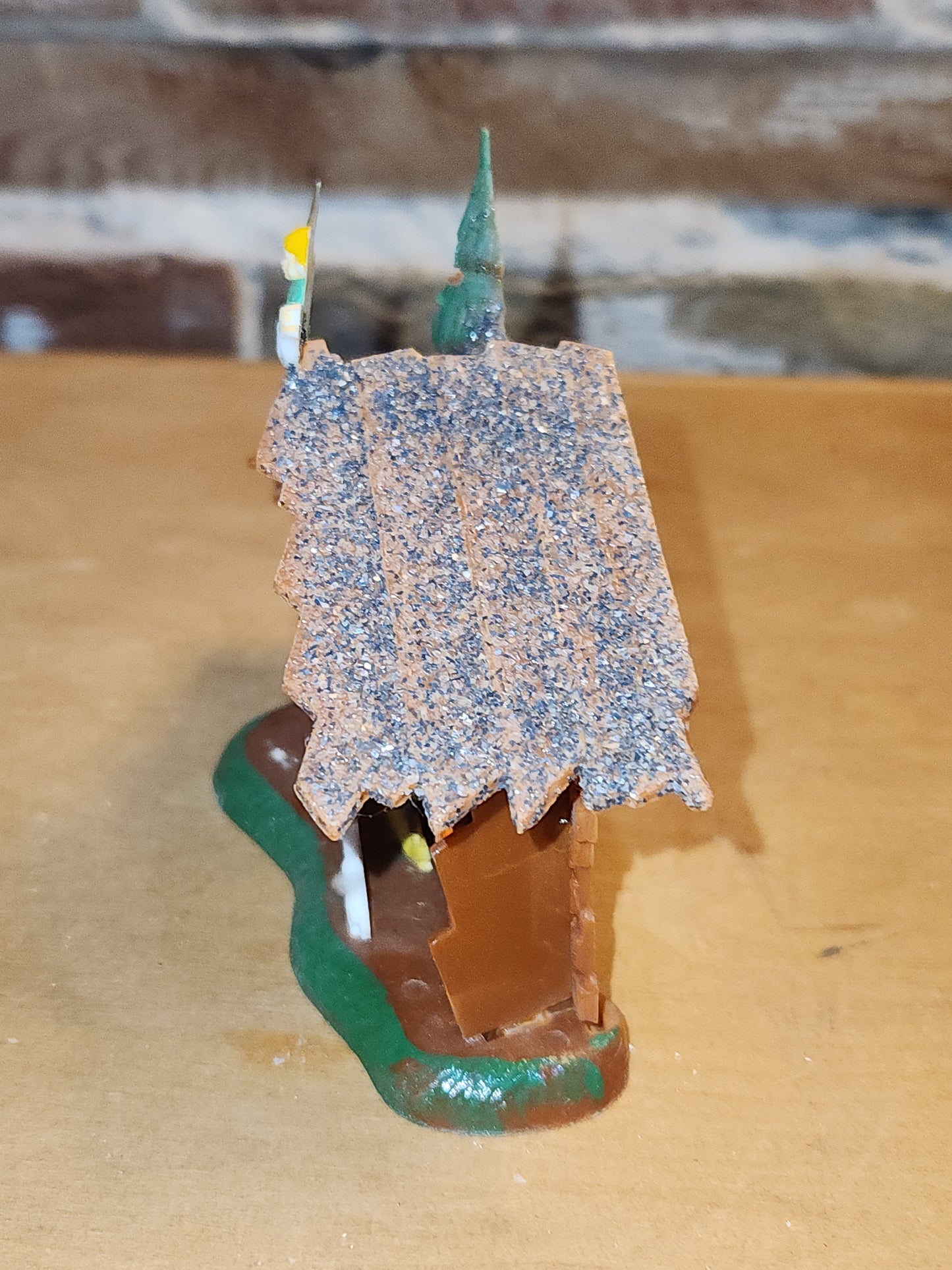 Vintage Plastic Celluloid Nativity Made in Hong Kong Mica n10