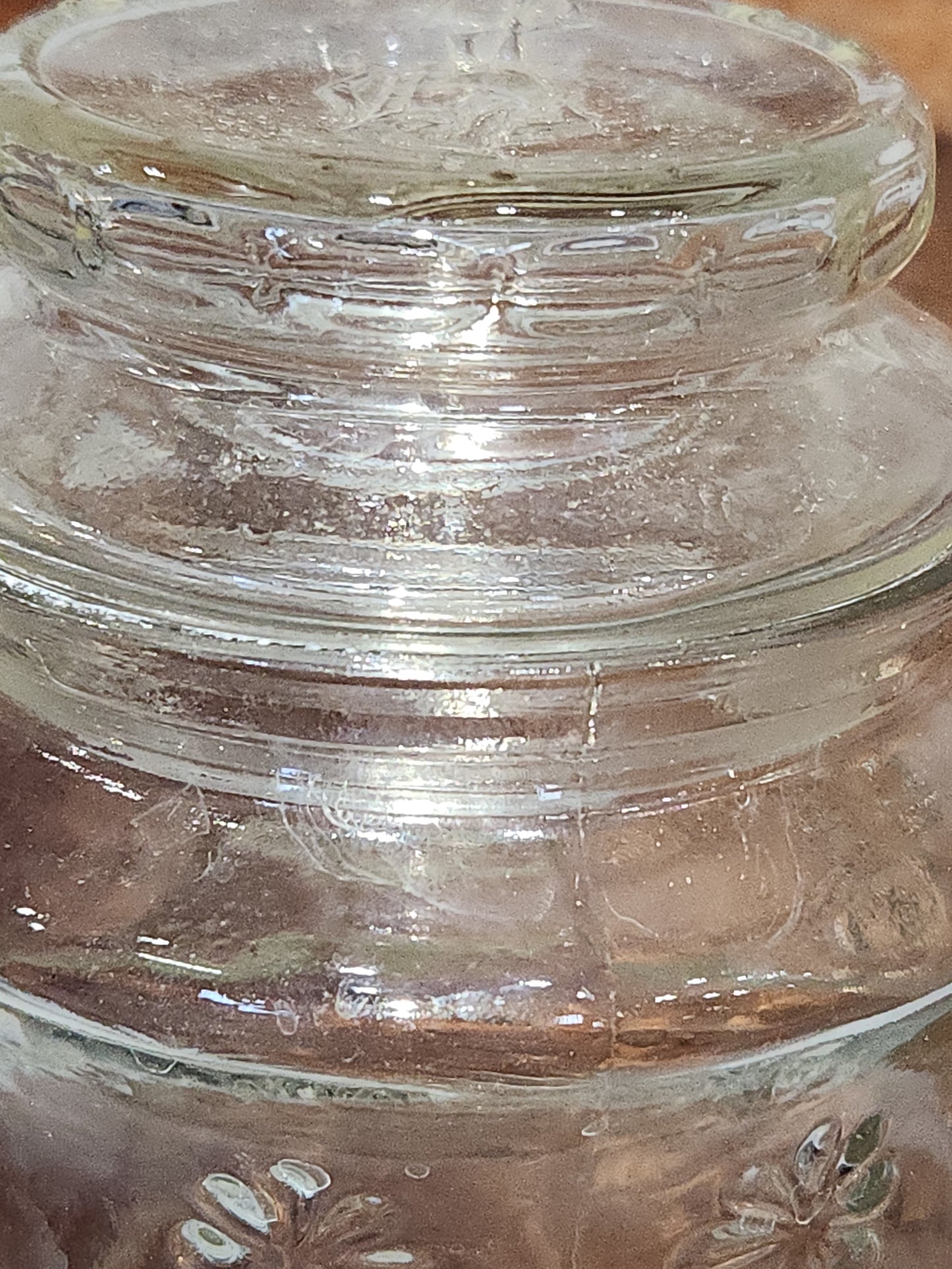 Vintage Anchor Hocking Planters Mr. Peanut Clear Glass Jar With Lid 1980s jr6