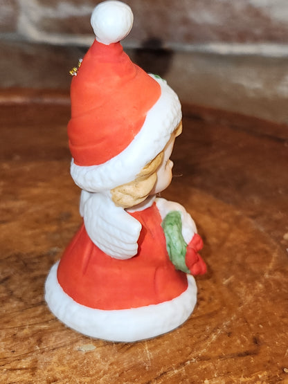 Vintage Lefton set of 2 Angel Bell Figurines