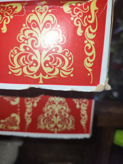 Box of Shiny Brite gold ornament 2 1/4" bo21